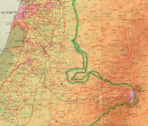 גבול מרכז הארץ עד 1967