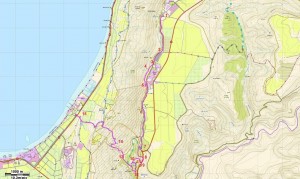 המסלול לאורך מצוקי האון
